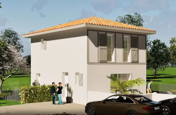 Photo maison 90&nbsp;m²<br>sur terrain 1200&nbsp;m²