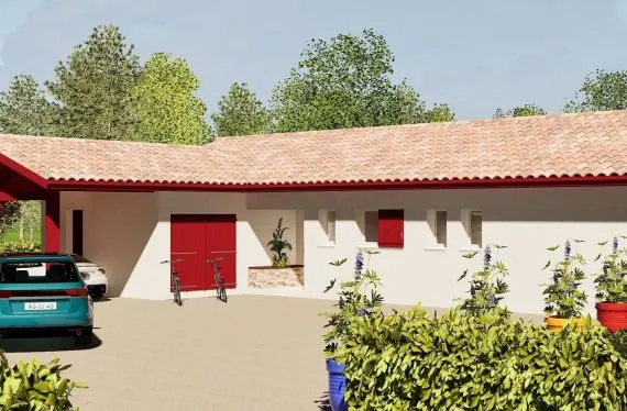 Photo maison 128&nbsp;m²<br>sur terrain 909&nbsp;m²