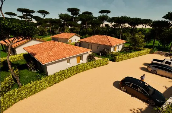 Photo maison 64&nbsp;m²<br>sur terrain 1020&nbsp;m²